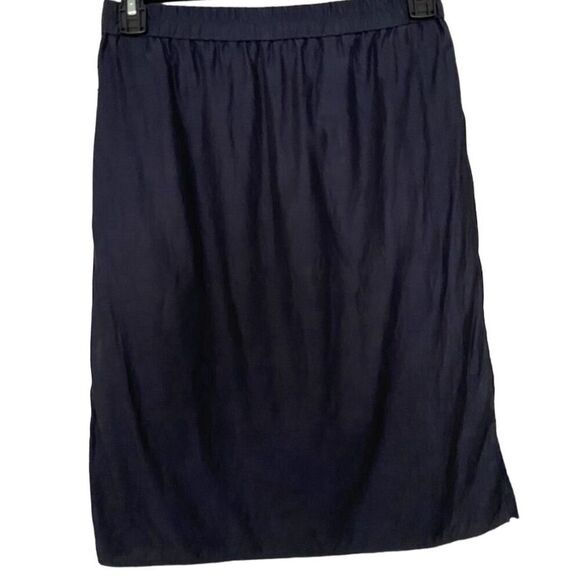 COS Dresses & Skirts - COS Midi Skirt Navy Blue Straight Pencil Elastic Waist Size 6​​